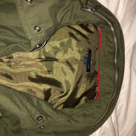 Tommy Dark Green Rain Coat - Picture 3 of 5